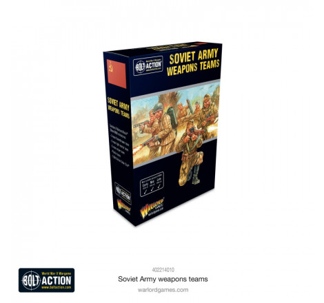 Warlord Games® Resin Plus™ Bolt Action Soviet Army Weapons Teams 1:56 référence 402214010