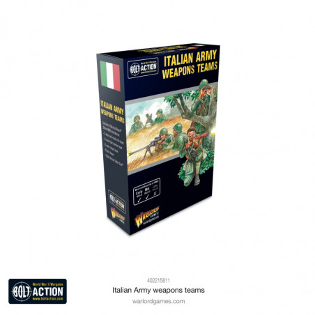 Warlord Games® Resin Plus™ Bolt Action Italian Army Weapons Teams 1:56 référence 402215811