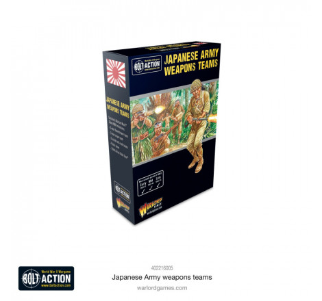 Warlord Games® Resin Plus™ Bolt Action Japanese Army Weapons Teams 1:56 référence 402216005