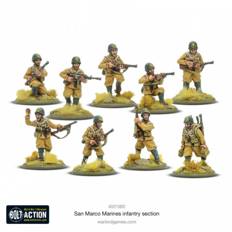 Warlord Games® Bolt Action San Marco Marines Infantry Section 1:56 référence 402215802