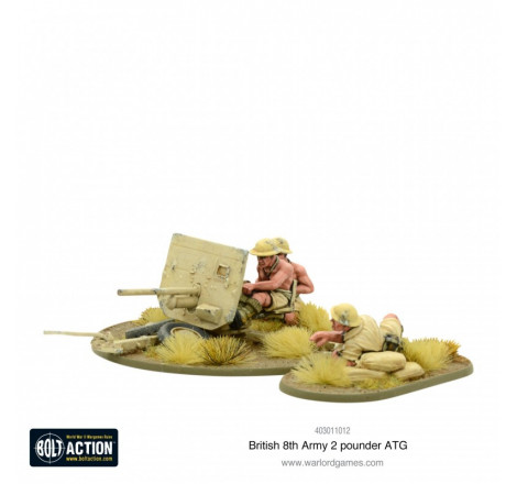 Warlord Games® Bolt Action British 8th Army 2 Pounder ATG 1:56 référence 403011012