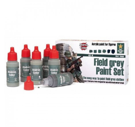 Andrea Color® Set peinture couleur German Field Grey