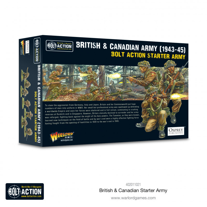 Warlord Games® Bolt Action British & Canadian Army Infantry (1943-1945) 1:56 référence 402011020