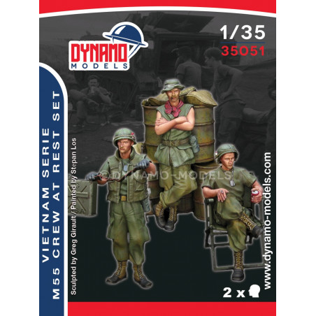 Dynamo Models® Set figurines Vietnam Serie, soldats américains au repos 1:35 référence 35051