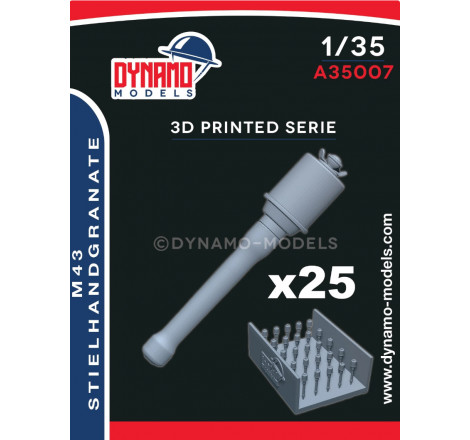 Dynamo Models® Set de grenades allemandes Stielhandgranate M43 1:35