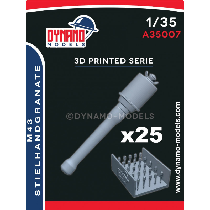 Dynamo Models® Set de grenades allemandes Stielhandgranate M43 1:35