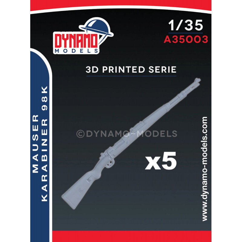 Dynamo Models® Set de fusils allemands Mauser 98K 1:35 référence A35003
