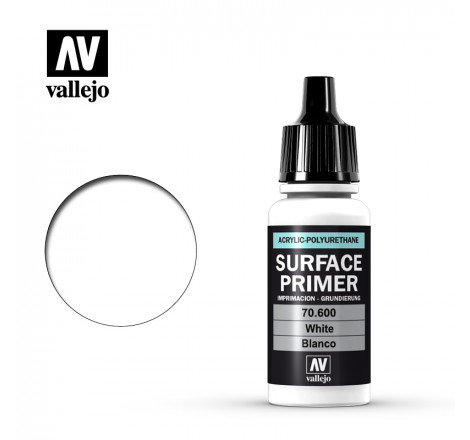 Surface Primer Vallejo Blanc. Apprêt Vallejo 70600 17 ml. Au petit bunker reims