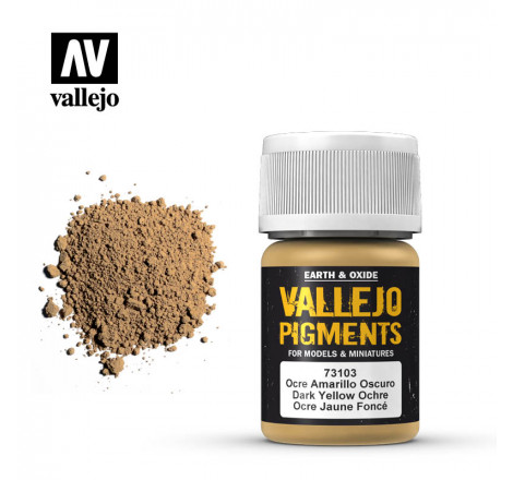 Pigment Dark Yellow Ocre Vallejo 73103 35 ml