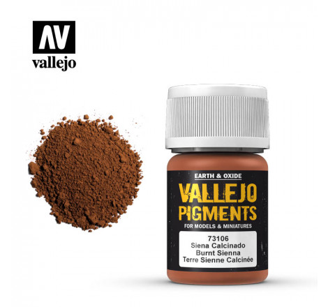 Pigment Burnt Sienna Vallejo 73106 35 ml. Au petit bunker reims