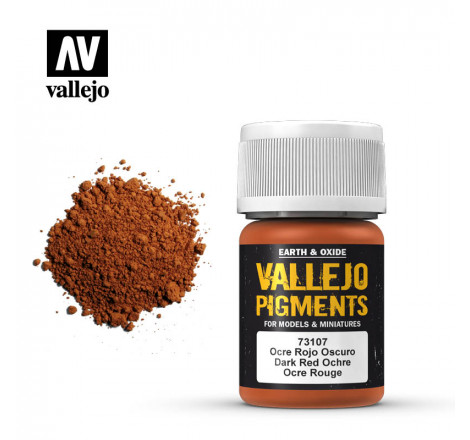 Vallejo® Pigment Dark Red Ochre 35 ml - 73107