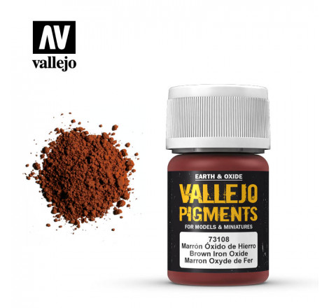 Vallejo® Pigment Brown Iron Oxide 35 ml - 73108