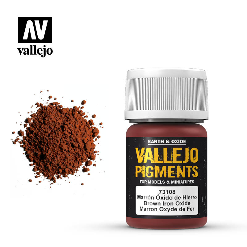 Vallejo® Pigment Brown Iron Oxide 35 ml - 73108