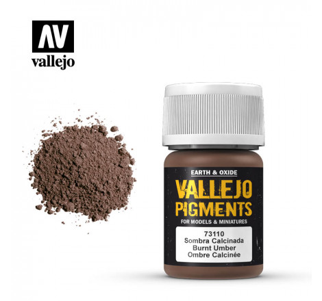 Vallejo® Pigment Burnt Umber 35 ml - 73110