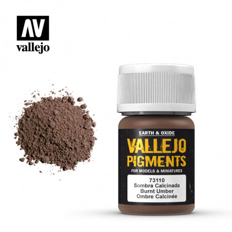 Vallejo® Pigment Burnt Umber 35 ml - 73110
