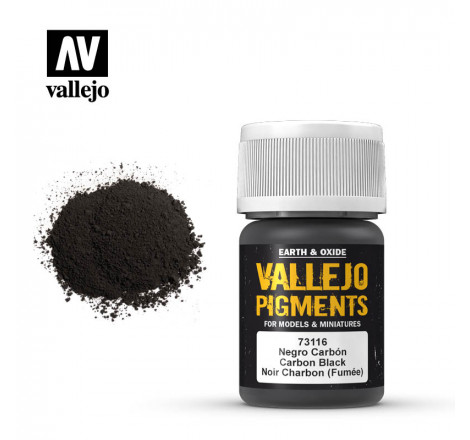 Vallejo® Pigment Smoke Black (fumée noire) 35 ml - 73116