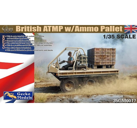 Gecko Models® Maquette militaire ATMP Britannique avec palette de munitions 1:35 référence 35GM0017