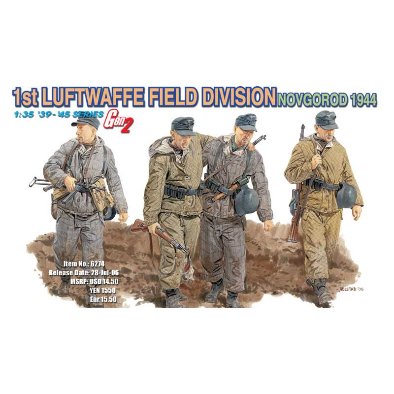 Dragon® Set figurines1st Luftwaffe Field Division (Novgorod 1944) 1:35 référence 6274.
