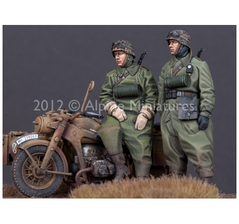 Alpine Miniatures® 35144 Set de figurines motards allemand 1:35