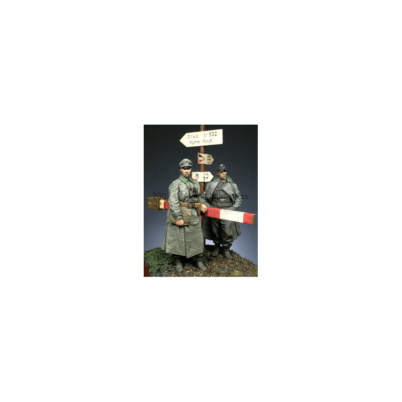Alpine Miniatures® 35056 set de figurines d'officiers allemands WW2 1:35