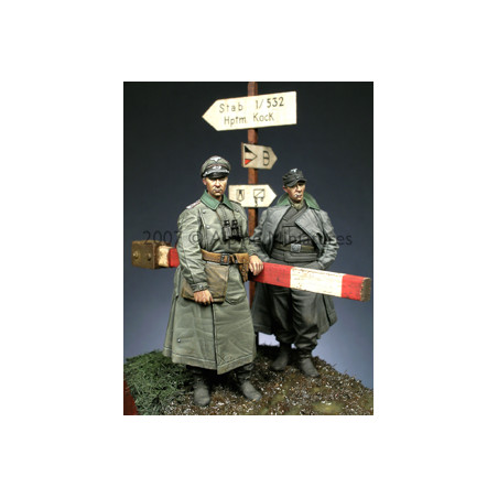 Alpine Miniatures® 35056 set de figurines d'officiers allemands WW2 1:35