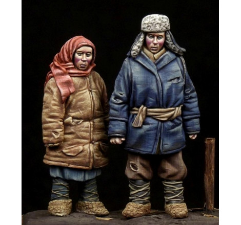 The Bodi® Set de figurines de petit garçon et fille période seconde guerre mondiale 1:35 TB-35100