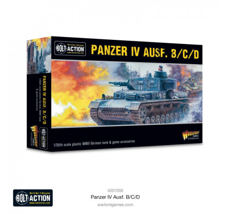 Warlord Games® Bolt Action Char allemand Panzer IV Ausf. B / C / D 1:56 référence 402012056