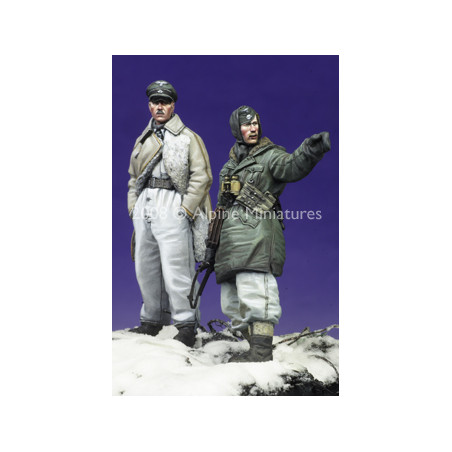 Alpine Miniatures® 35065 Set figurines officiers LAH Kharkov set n°2  1:35