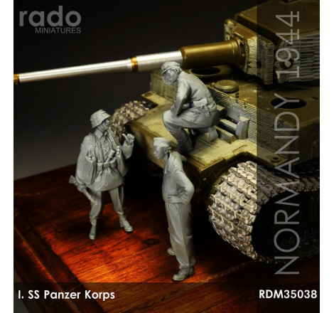 Rado Miniatures® Set de figurines bataille de Normandie, SS Panzer Korps été 1944 1:35 RDM35038