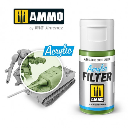 Ammo® Filtre acrylique Bright Green référence A.MIG-0810