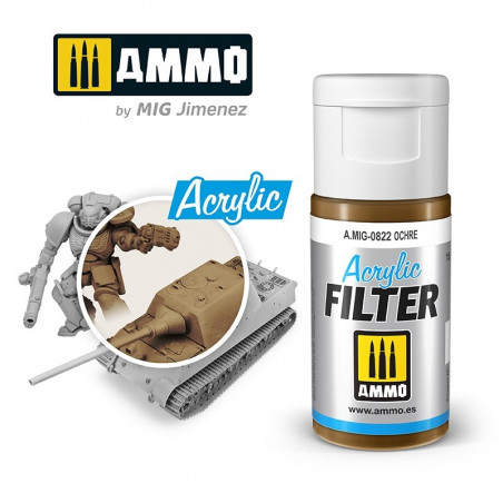 Ammo® Filtre acrylique Ocre référence A.MIG-0822