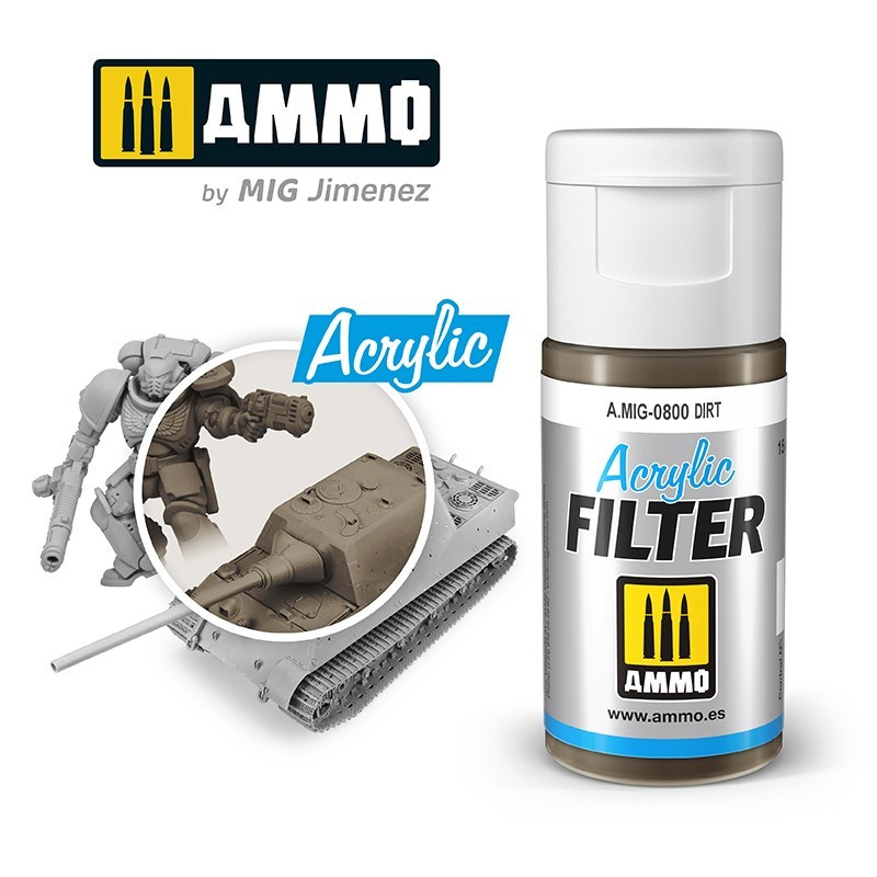 Ammo® Filtre acrylique Dirt (saleté) référence A.MIG-0800