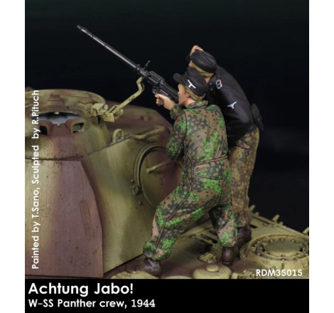 Rado Miniatures® Set de figurines Achtung Jabo ! Panther crew 1943-1945 1:35 référence RDM35015