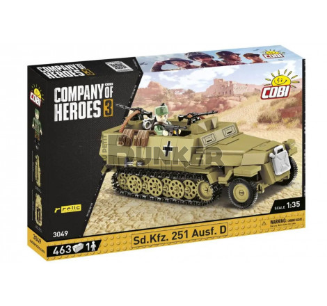 Cobi® Maquette Half Track Sd.Kfz. 251 Ausf.D 1:35 référence 3049