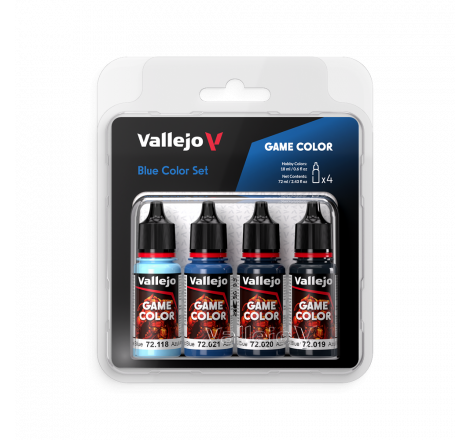 Vallejo® Set de couleurs Game Color bleu (x4) référence 72376