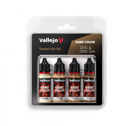 Vallejo® Set de couleurs Game Color chair foncée (x4) 72380