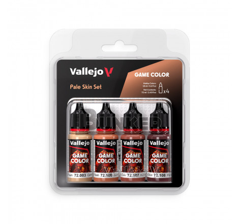 Vallejo® Set de couleurs Game Color chair pâle (x4) 72379