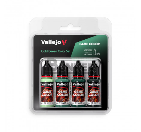 Vallejo® Set de couleurs Game Color vert froid (x4) 72383