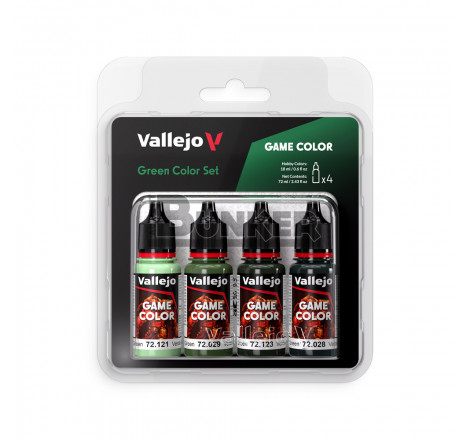 Vallejo® Set de couleurs Game Color vert (x4) 72384