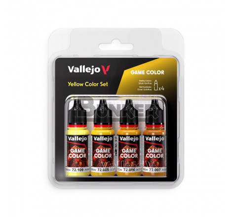 Vallejo® Set de couleurs Game Color jaune (x4) 72378