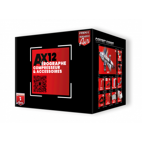 Prince August® Kit aérographe expert AX12