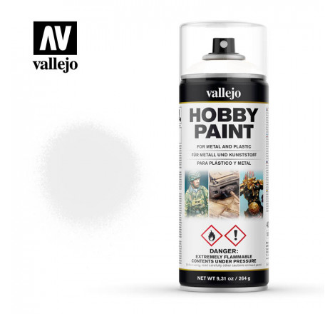Bombe de peinture blanc Vallejo 28010 400 ml