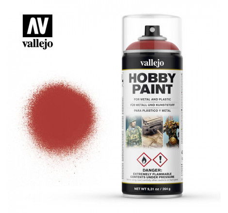 Bombe de peinture Scarlet Red Vallejo 28016 400 ml Au petit bunker