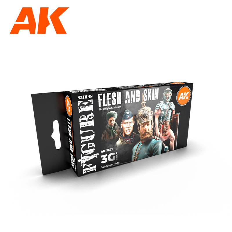 AK® Set de peinture chair et peau acrylique 3G AK11621