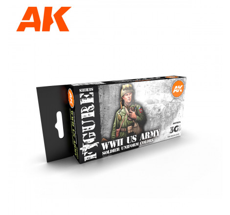 AK® Set de peinture WWII US Army acrylique 3G AK11634