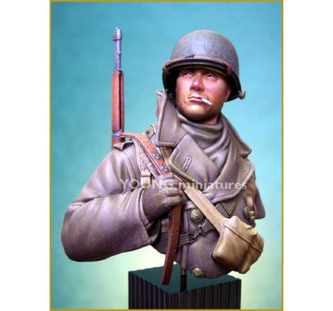 Young Miniatures® Buste US Soldier Ardennes 1944 1:10 YM1812