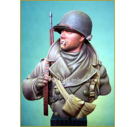 Buste soldat américain ardennes 1944