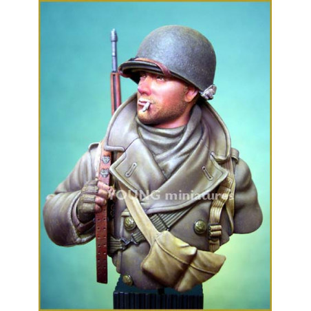 Buste soldat américain ardennes 1944