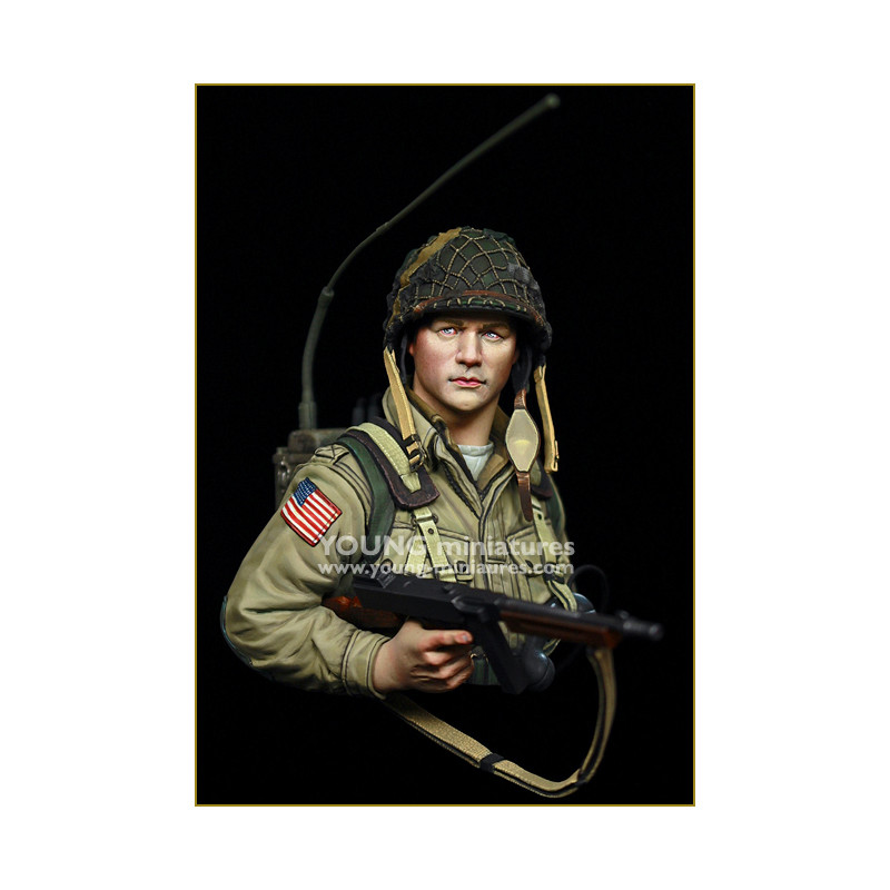 Young Miniatures® Buste US Airborne Radio Operator Carentan 1944 1:10 YM1885