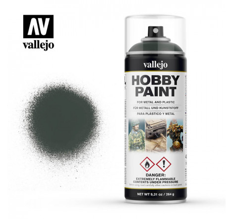 Bombe de peinture Dark Green Vallejo 28026 400 ml